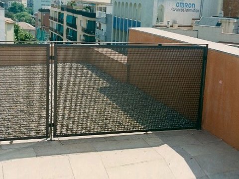barandilla de hierro para exteriores