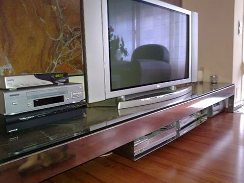 mesa de comedor de acero inoxidable