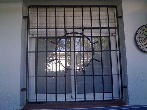 reja de hierro moderna
