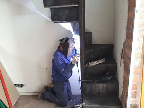escalera de espiral